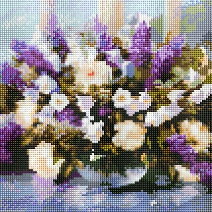 [SW41344]화병(캔버스)보석십자수 DIY키트 30x30