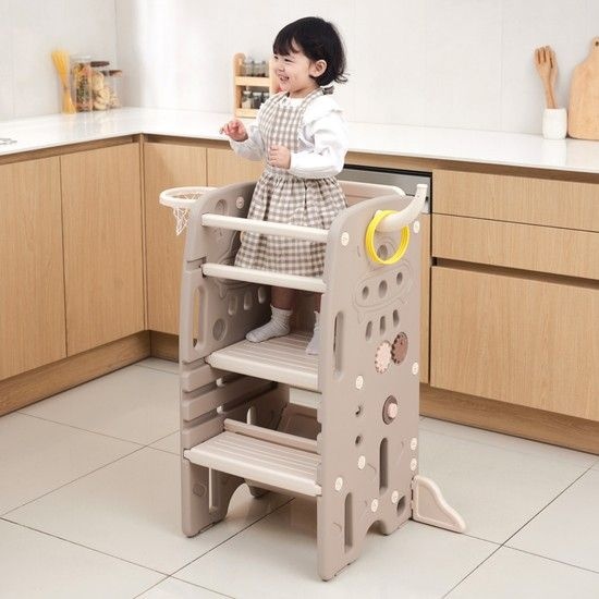 코코페 [무료배송] 코코페 2 in 1 플레이 러닝타워 (+주방세제_레몬프레시)