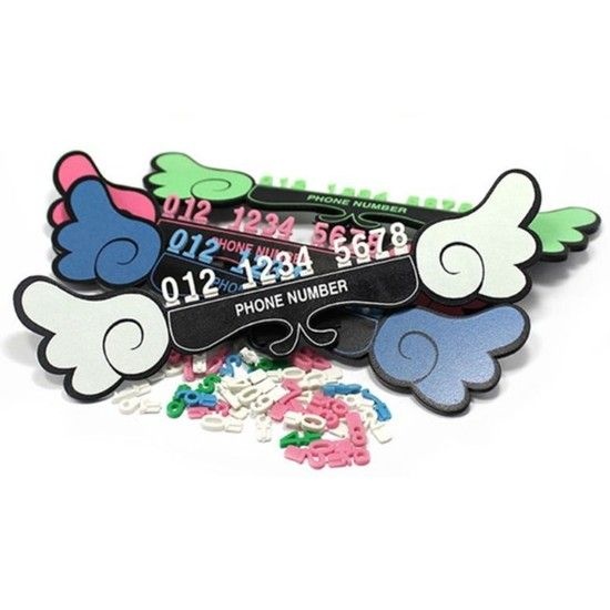 주차 연락처 알림판 차량용 번호판 축광 주차번호판 차량 요금 안내판 자동차비상연락처