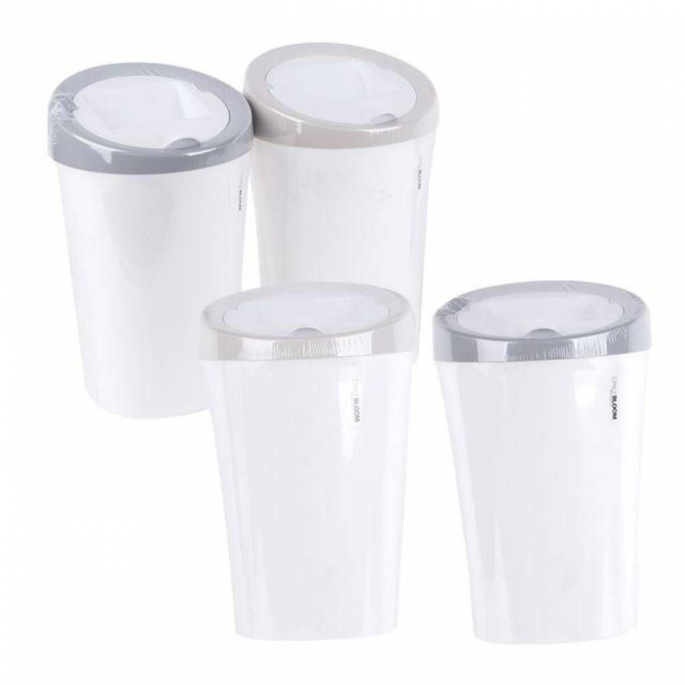 하이우리협력업체 롯데리아 원형 휴지통 10L 업다운형 다용도 쓰레기통 가정용