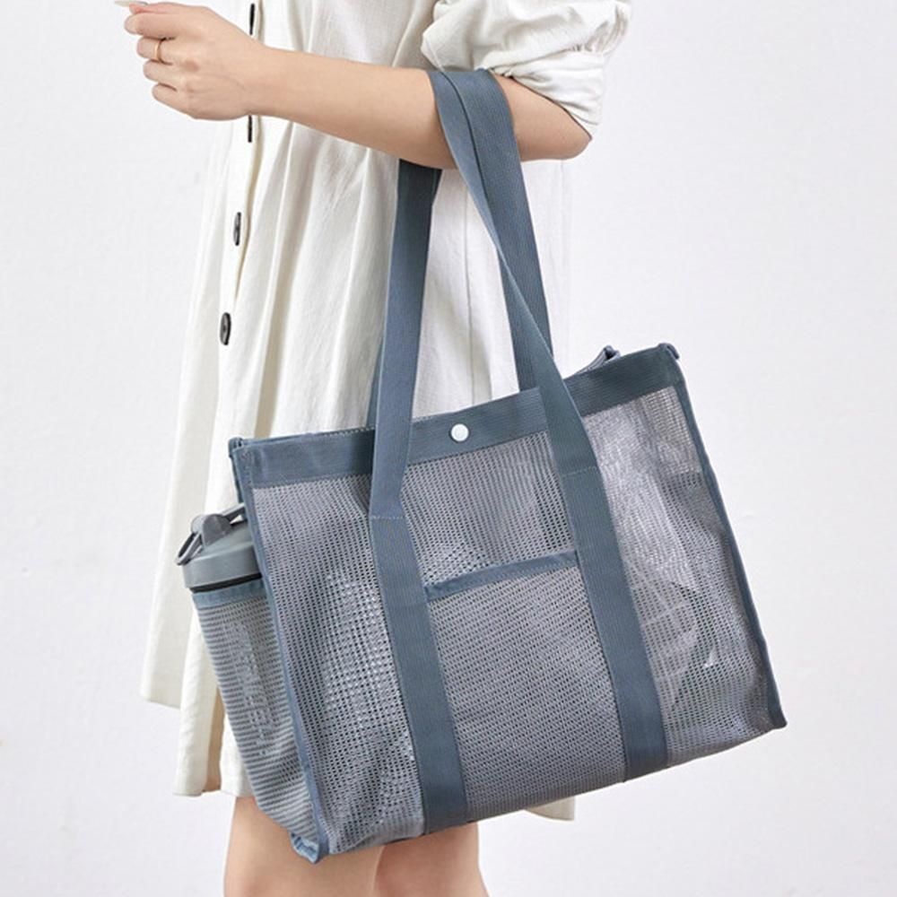 롯데리아 가방 물놀이 목욕 수영 메쉬 비치백 망사백 그물