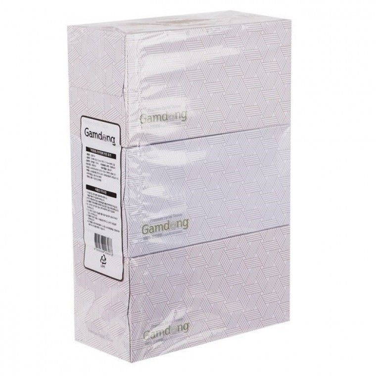 2겹 각티슈 250매 3P 부드러운 위생 화장지 생활용품