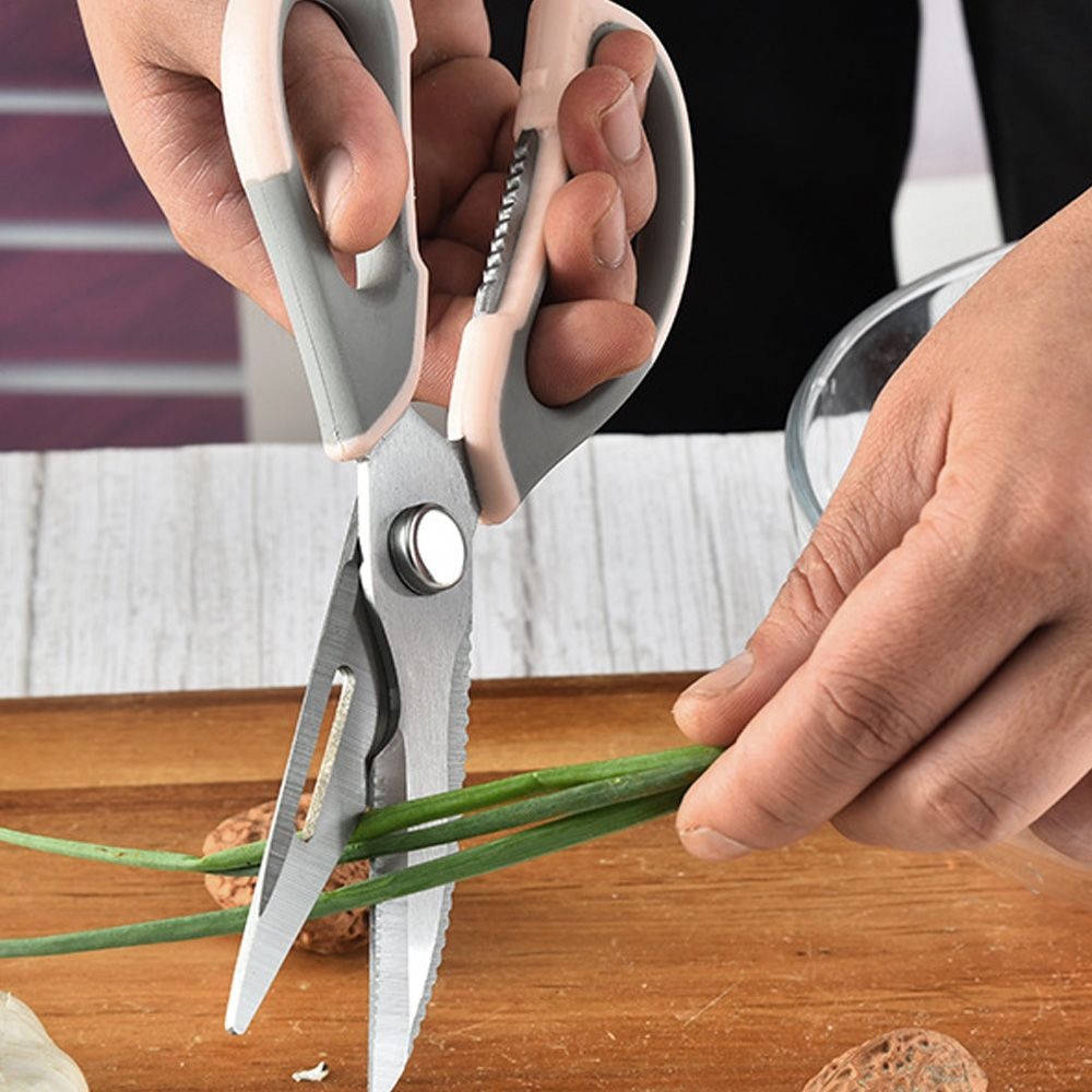 하이우리협력업체 롯데리아 생선 뼈가위 스텐 고기 핑크 2p세트 멀티 주방