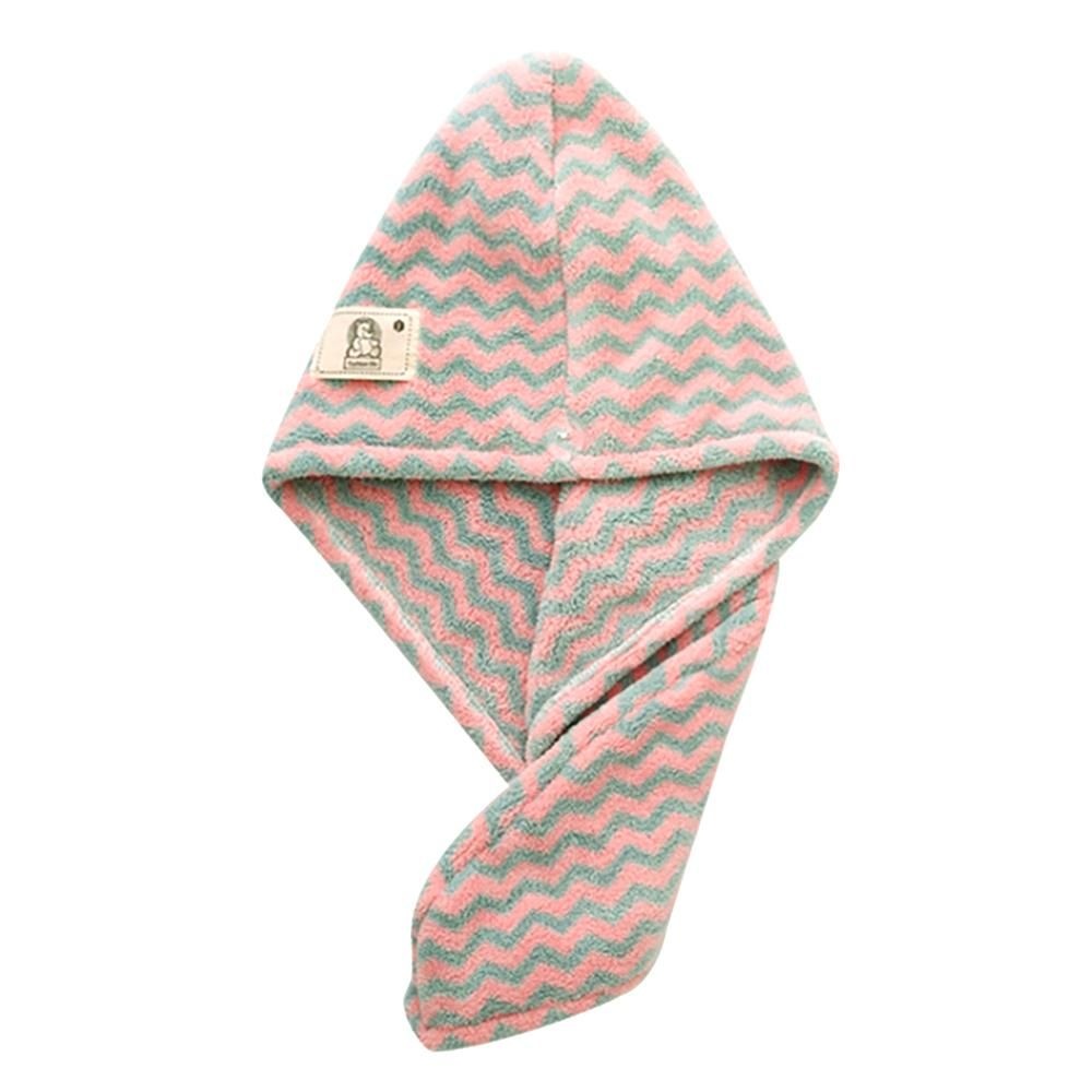 롯데리아 지그재그 헤어 드라이타월 극세사 헤어수건 드라이타올