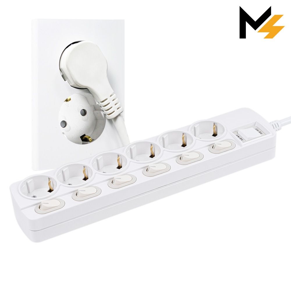 ㈜세계 몬스터탭 THE 슬림플러그 국산 개별 6구 멀티탭 45CM/1.5M/3M/5M 납작 플러그 절전 스위치 과부하차단