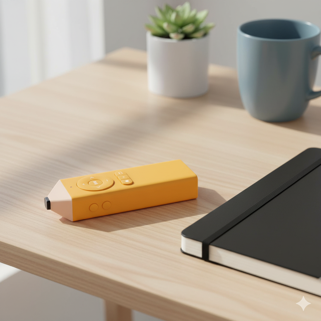 크레마 연필 리모컨 옐로우