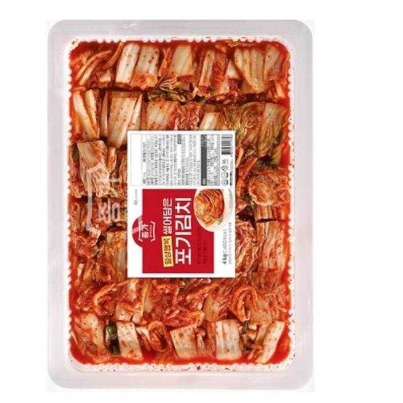 종가 일상행복 썰은 대용량 포기김치 4kg 썰필요없고 바로먹는 126457