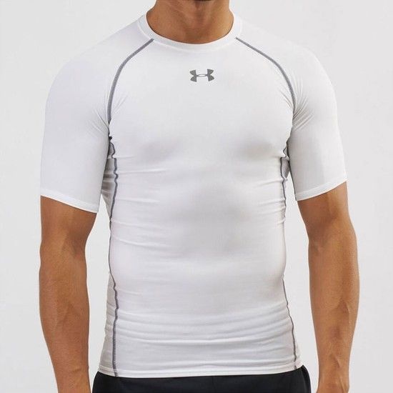 HeatGear 반팔 컴프레션 셔츠 1257468-100