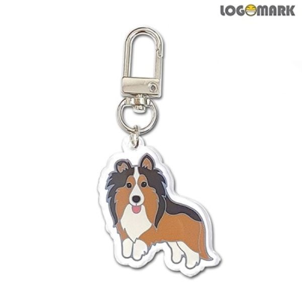 [교보문고] 로고마크 셔틀랜드쉽독(셀티) 아크릴키링