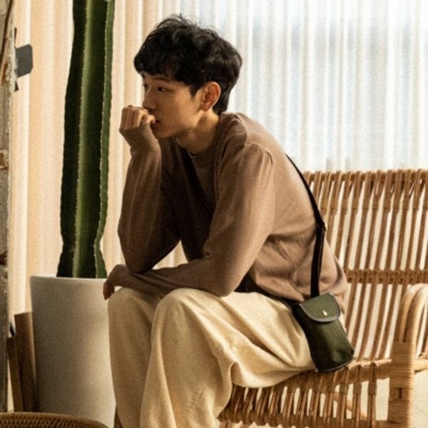 [교보문고] 아날로그무드 미니 포켓 크로스백 (카키)