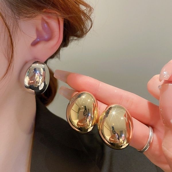 [교보문고] 유니블링 신상 골드 실버 빅사이즈 원터치 귀걸이 드롭 925실버