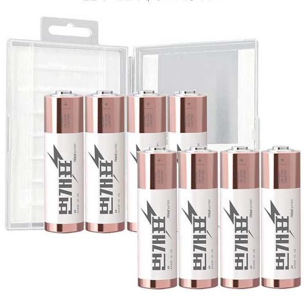 [교보문고] EXTREMO 번개표 알카라인 1.5V 건전지 AA 8개입 케이스포함