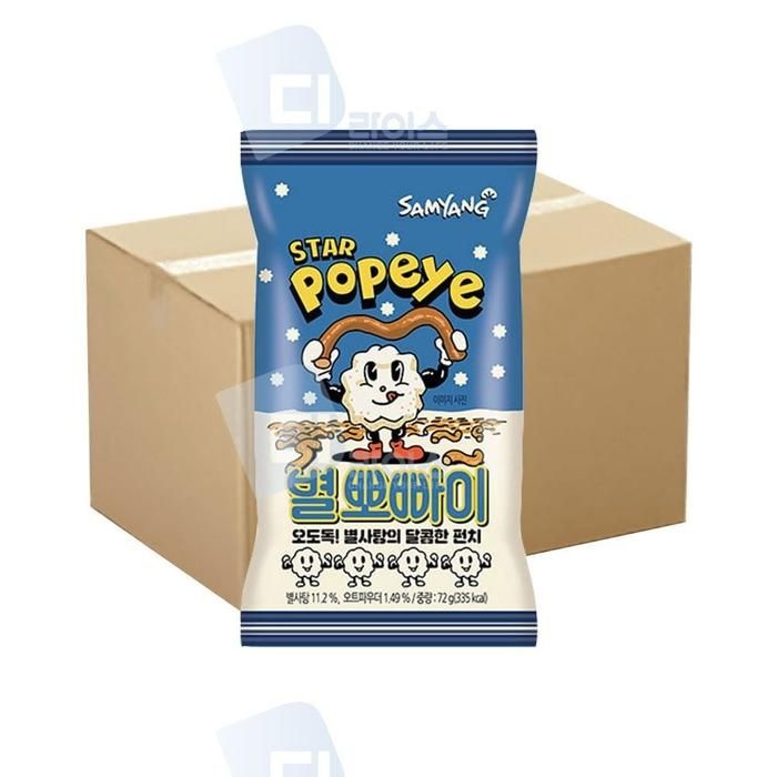 [S5481A9]뽀빠이스낵 라면과자 라면땅 30봉 1box