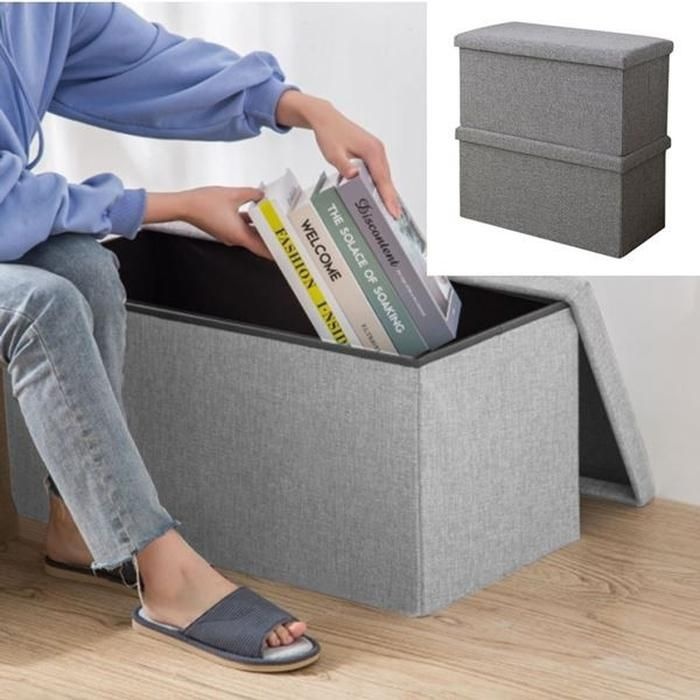 사각스툴 수납의자 스툴 스 정리함 인테리어 폴딩박스 화장대의자 접이식 패브릭 화장대 패브릭리빙박스