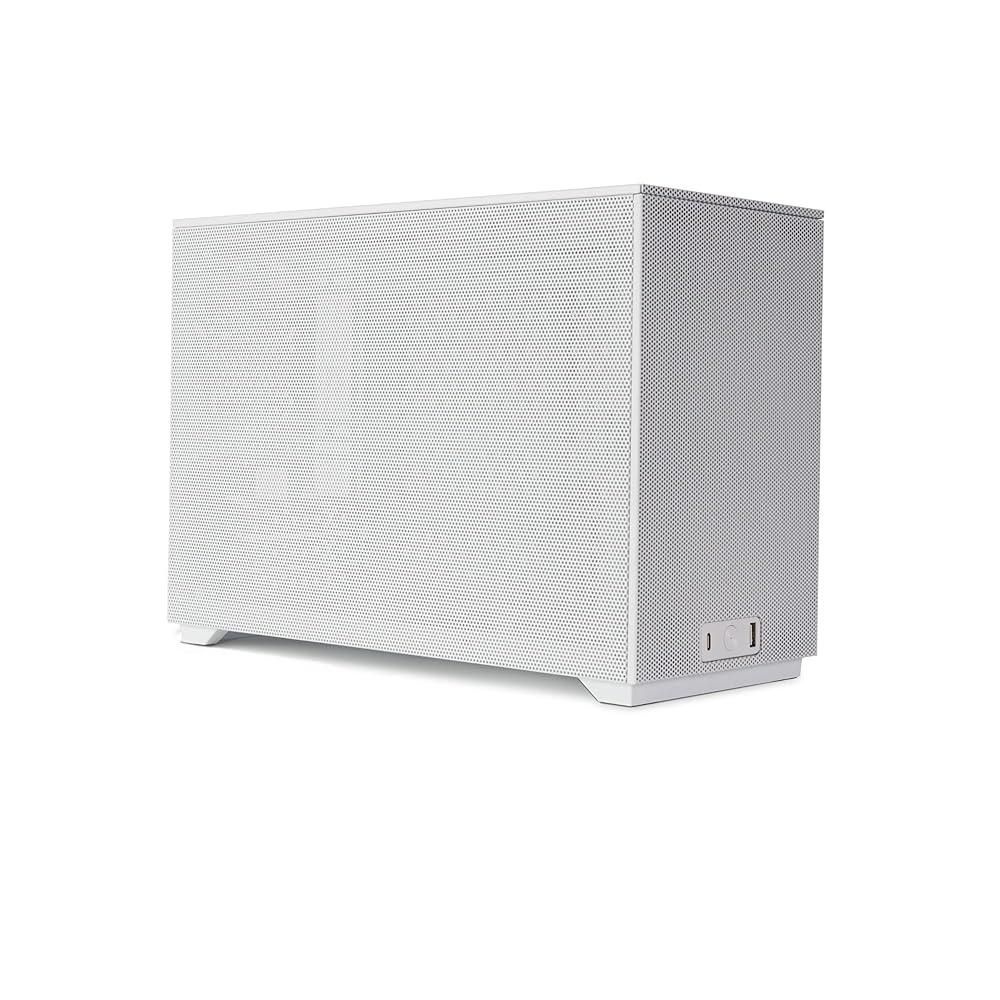 [해외] SSUPD Meshroom D Mini-ITX SFF PC 케이스 15L 풀 메시 패널 툴 프리 액세스 RTX 5090 GPU 지원 화이트