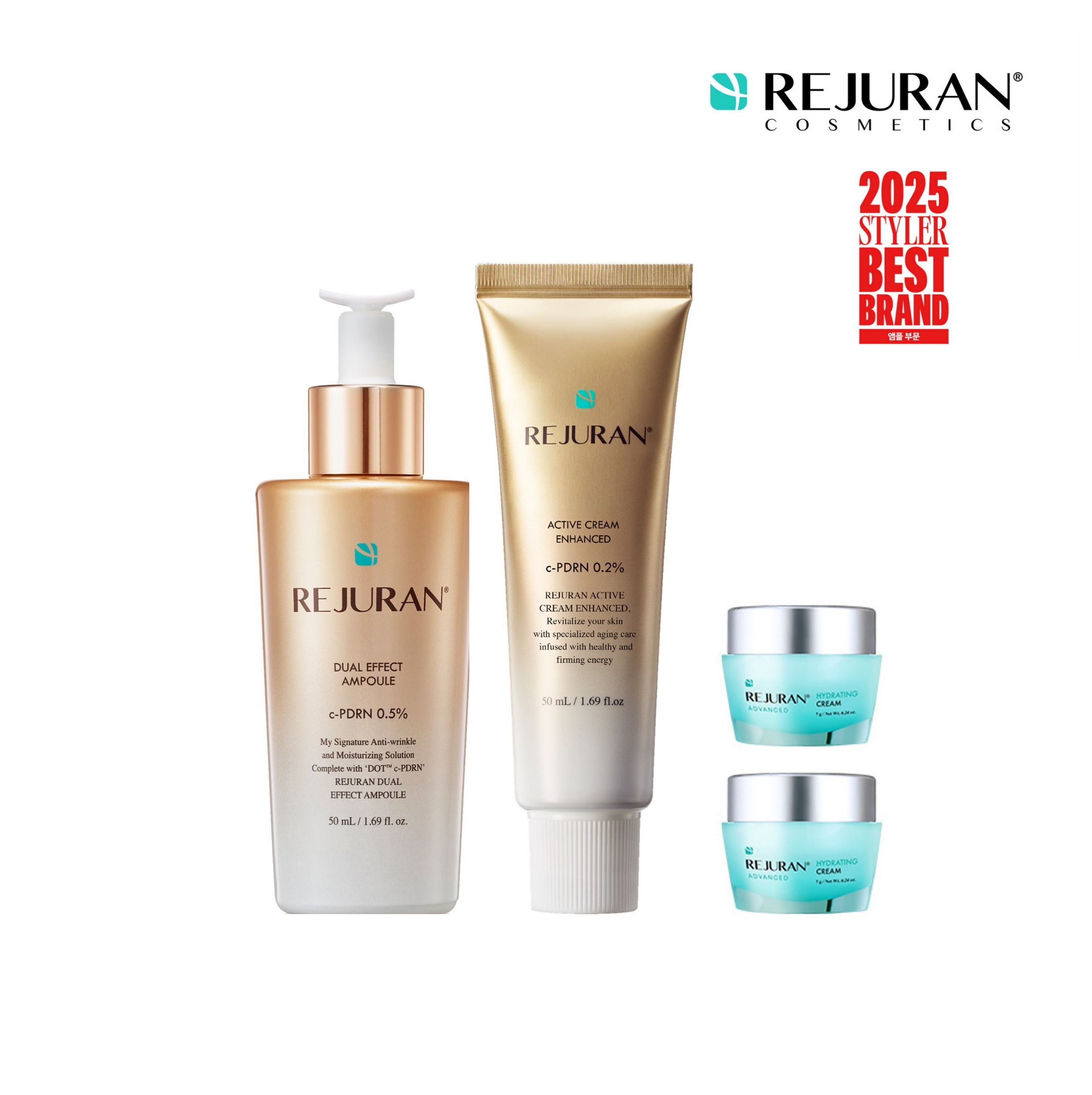 [롯데백화점] 리쥬란 코스메틱 [단독구성] 듀얼이펙트앰플50mL, 액티브크림 세트 (+하이드레이팅 21g 증정) LE1216784323