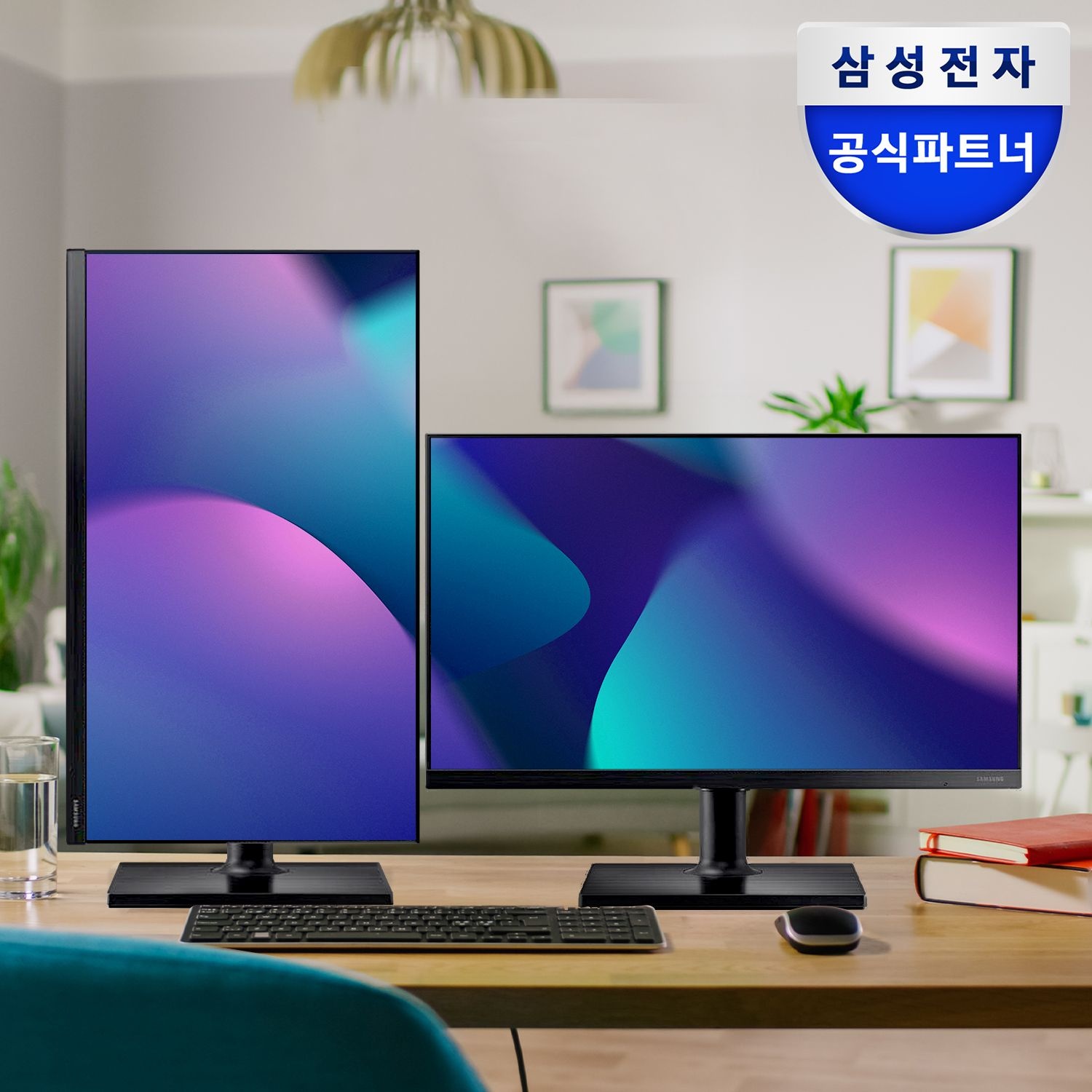 삼성전자 FHD 모니터 68.6cm(27인치) F27T450 사무용 모니터 IPS 75Hz 피벗 높낮이조절