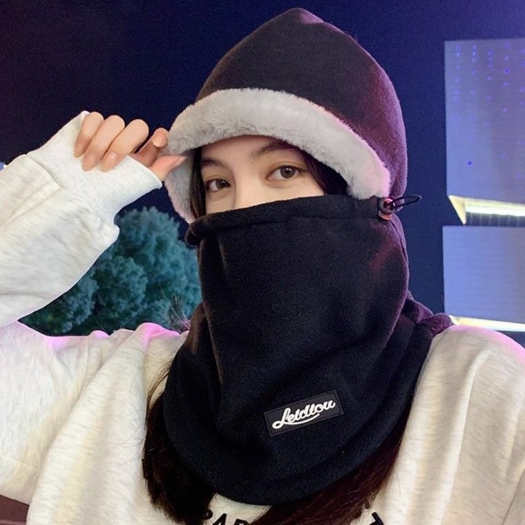 편한생활연구소 협력업체 남자 남성 여성 여자 모자워머 모자 후드 넥워머 방한 겨울 용품 목도리 일체형 알레스카LS