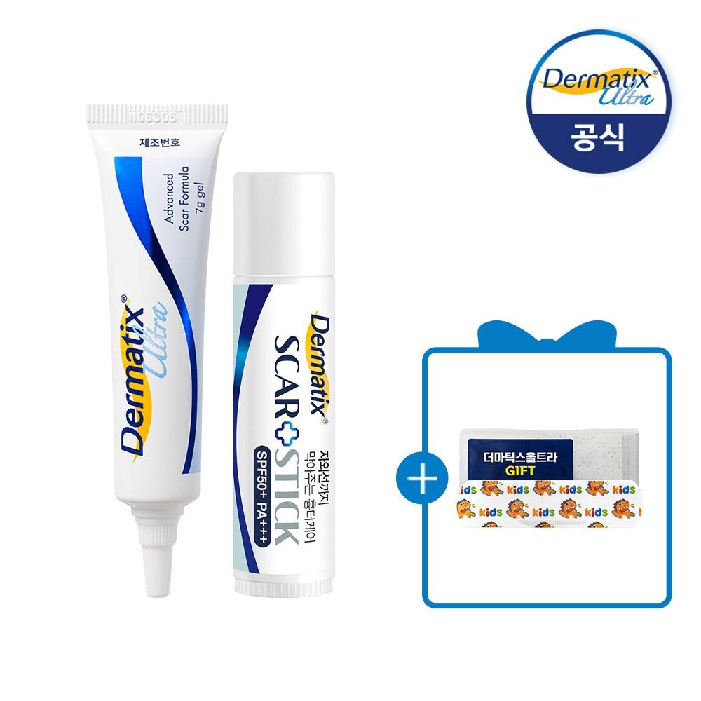 더마틱스 울트라 (7g), 1개 + 스카플러스스틱 (5g),1개+(증)캐릭터밴드 / 흉터연고