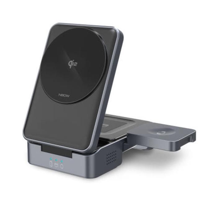 데이비드테크 엔보우 3IN1 맥세이프 고속 무선충전기 접이식 거치대