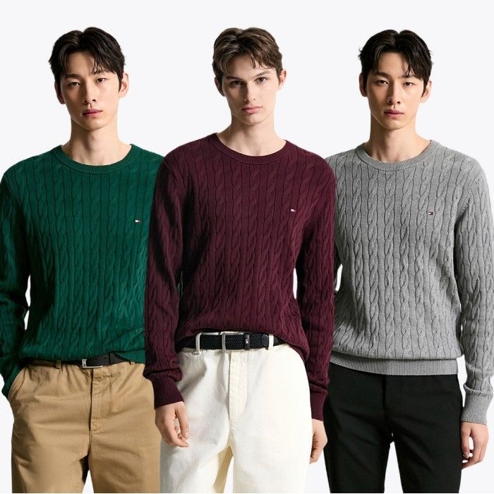 [공식][정상가:259,000원] 클래식 코튼 케이블 스웨터 5종 택1 T12F7KPO100MT1