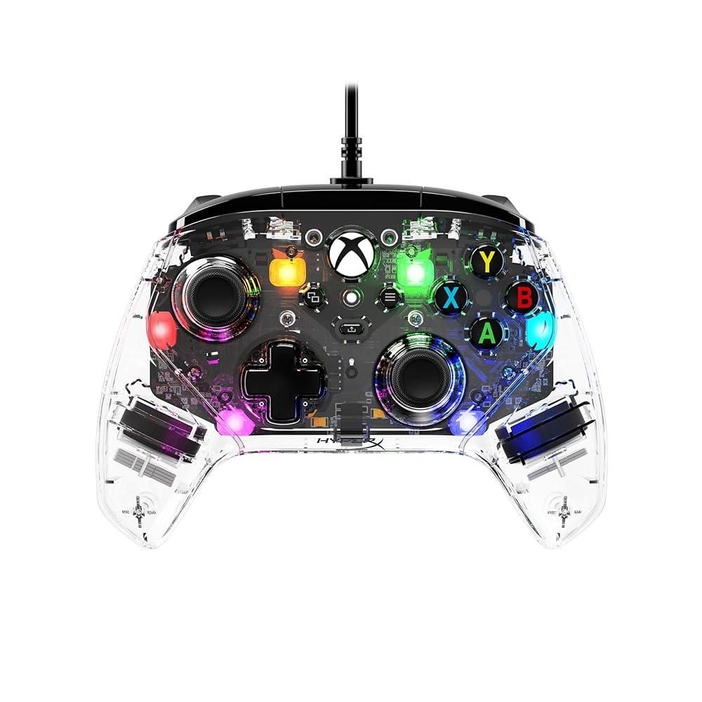 [해외] HyperX Clutch Gladiate RGB – Wired Controller, Officially Licensed by Xbox, Programmable RGB Lighting, Dual Trigger Locks, Programmable Buttons, Dua
