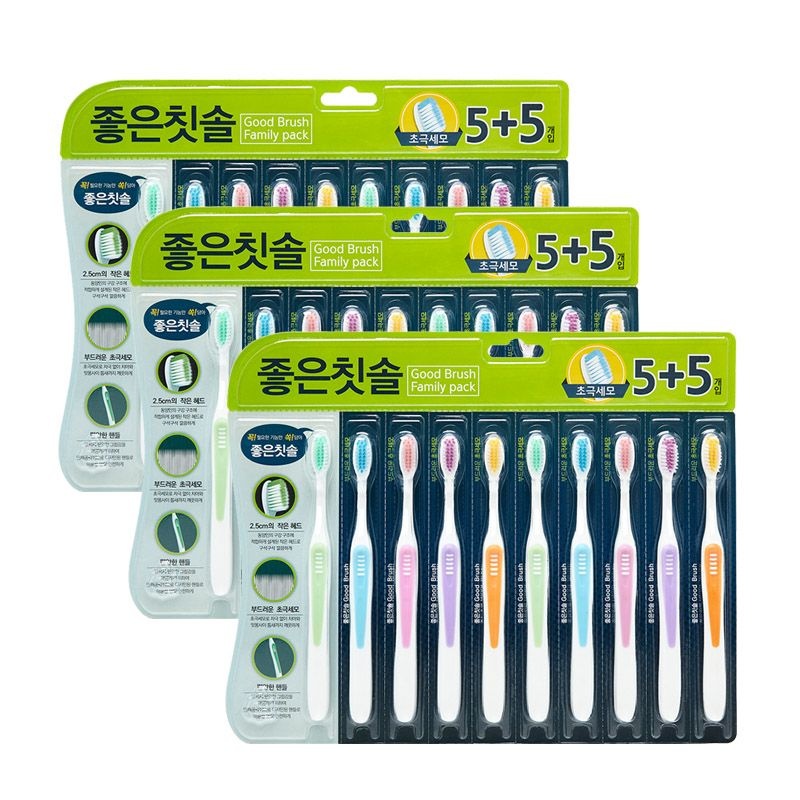 좋은칫솔 초극세모 10입+10입+10입 : 롯데ON