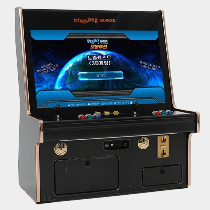 노리박스 레볼루션RV 32 강화 TV수신 좌식형 블랙 오락실게임기