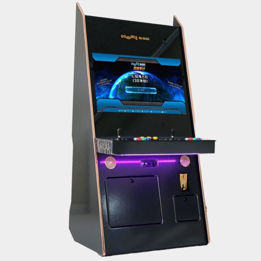 노리박스 레볼루션RV 32 강화유리 아크릴튜닝버전 블랙 TV 오락실게임기