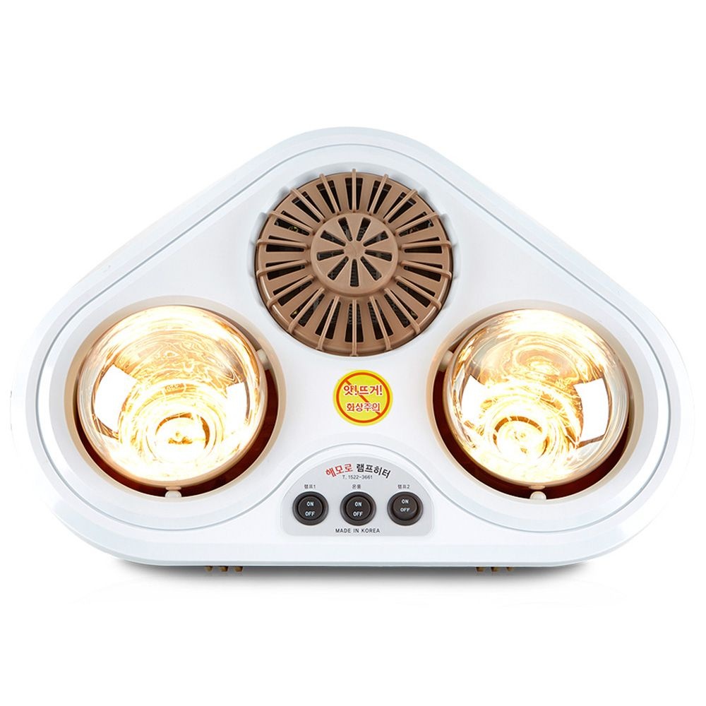 대동 순간다목적 온풍기 발열난방기 2구(DD-1004H)벽걸이 욕실 사무실 화장실 사무실 전기난로