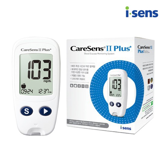 케어센스2 플러스 혈당측정기 기본세트 혈당계 당뇨