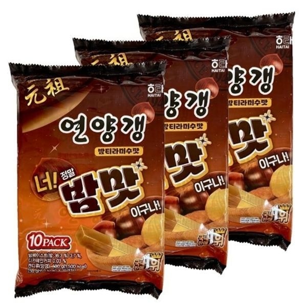 해태제과 연양갱 밤티라미수맛 500g 3개