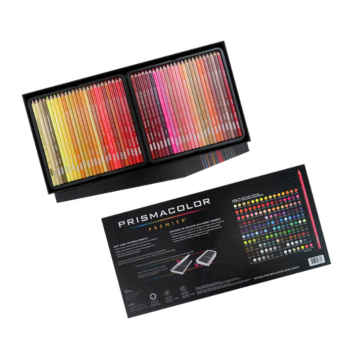 색연필의 스탠다드 프리즈마 유성색연필 150색