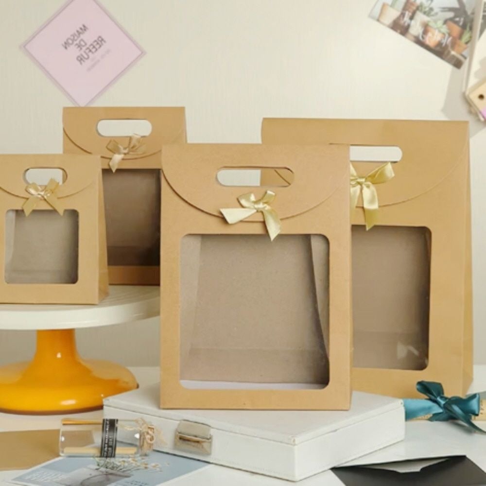 투명창 선물 쇼핑백 크라프트 종이백 답례품 쿠키 베이커리