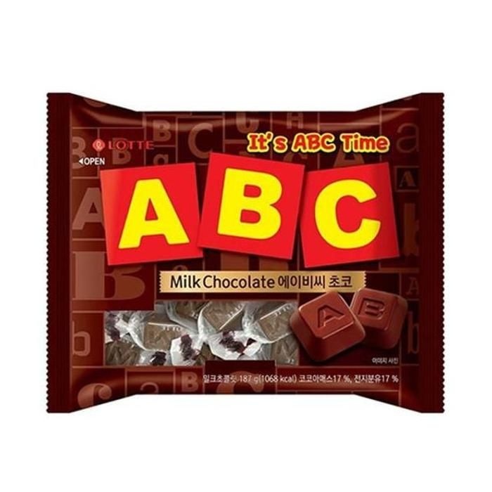 상세페이지 참조 [SX07478]ABC초콜렛 롯데제과 6000 200g