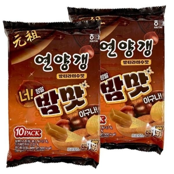 해태제과 연양갱 밤티라미수맛 500g 2개