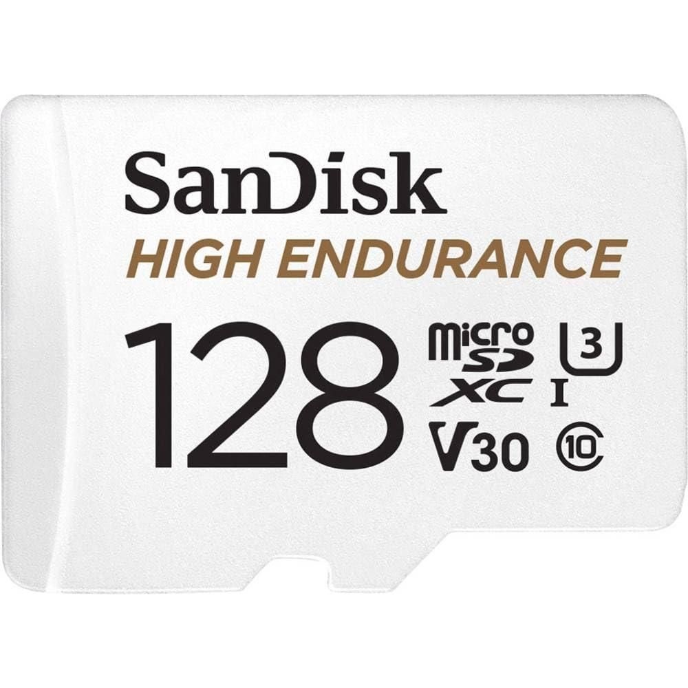 SanDisk 하이 인듀어런스 비디오 마이크로 SDXC 카드 128GB 어댑터 포함(SDSQQNR-128G-GN6IA)