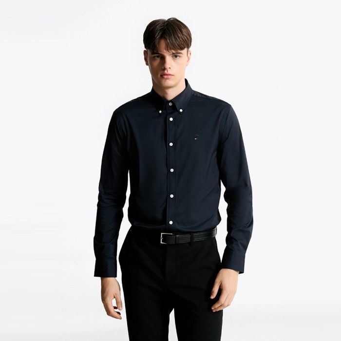 타미힐피거 [공식][아울렛52%] [Regular fit] 퍼포먼스 트윌 셔츠 T12F7WSH137MT1DW5 (정상가:189,000원)