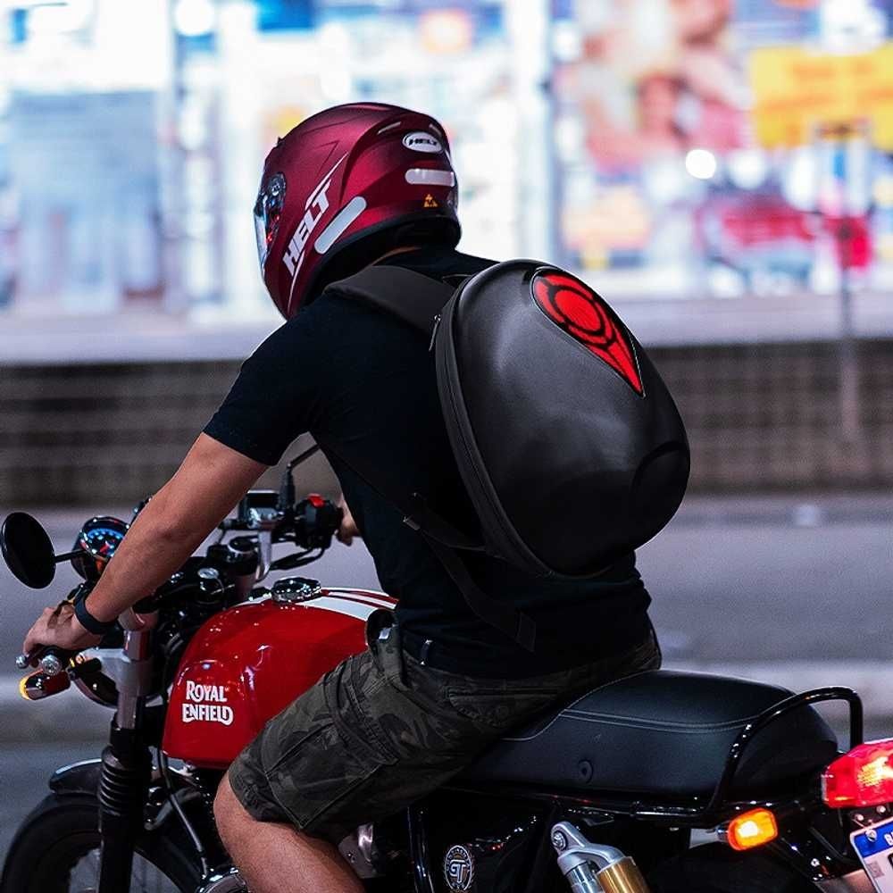 [해외] 오토바이 LED가방 라이딩 헬멧 백팩 어플 불빛 변경