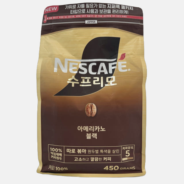 네스카페 수프리모 리필 아메리카노 커피 450g
