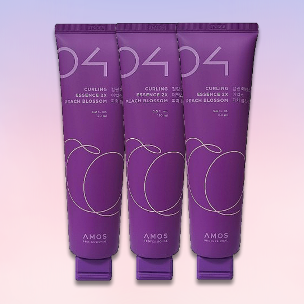 [온누리상품] 아모스프로페셔널 아모스 컬링에센스 2X 피치블라썸 NEW 150ml 3개 탄력웨이브 향좋은 헤어에센스크림