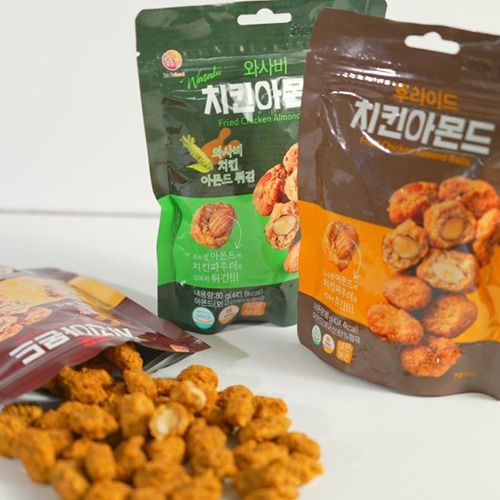 매운 치킨아몬드 80g + 와사비 치킨아몬드 80g