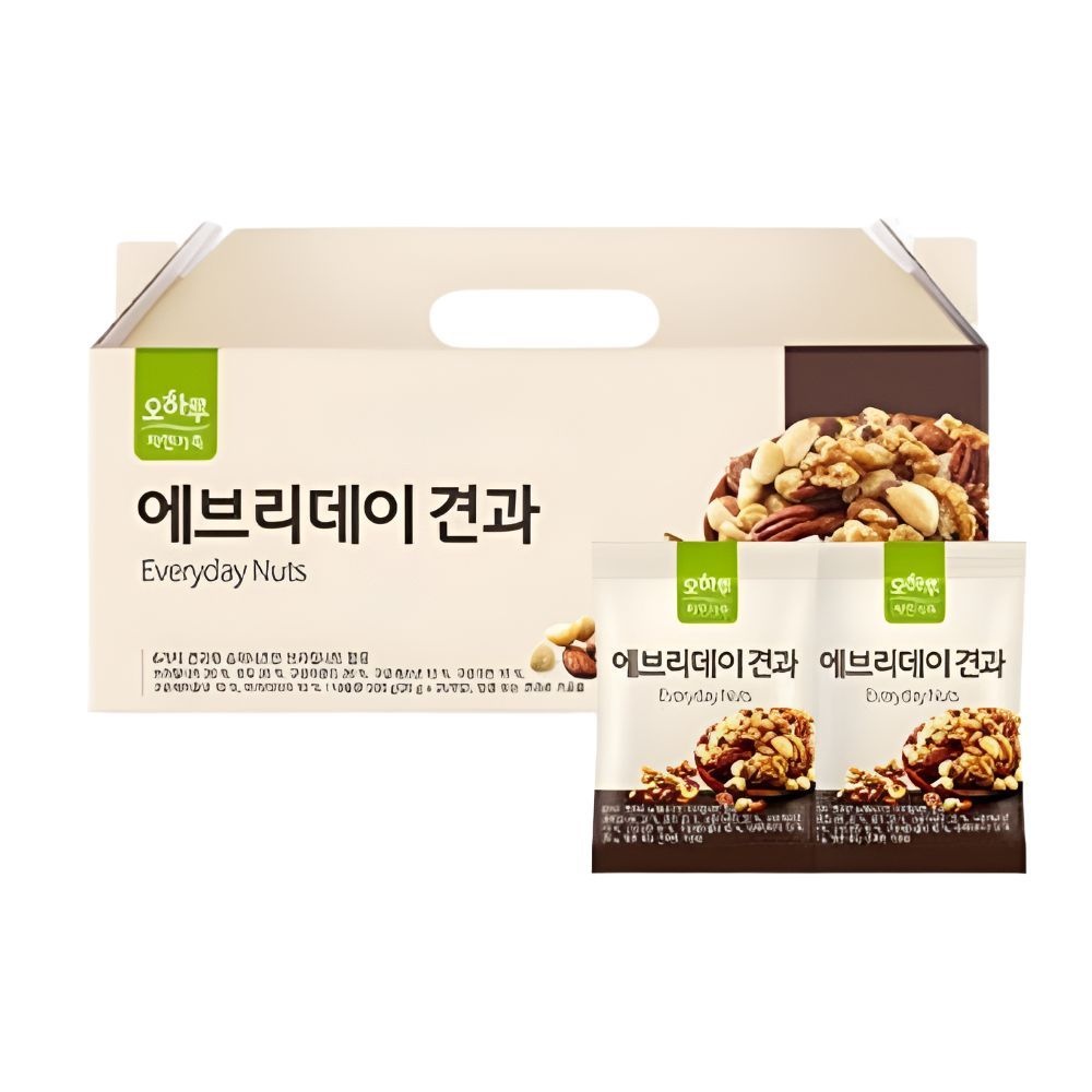 오하루 에브리데이 견과 견과세트 1박스 (25개입) 사무실간식 아이간식