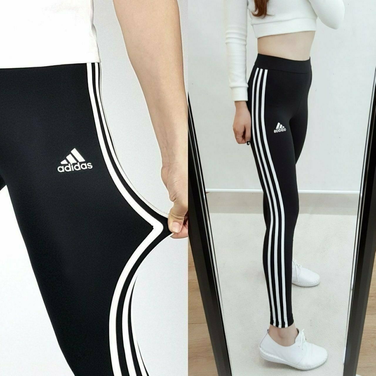 Z  아디다스 삼선 레깅스 - 봄 가을 신상(여성)