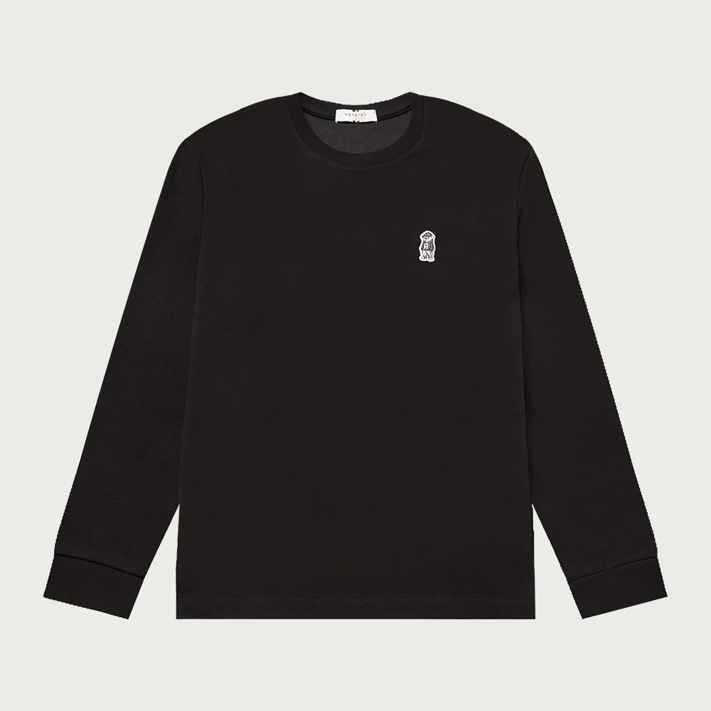 행텐 남성 프론트 스몰 베니 롱슬리브 티셔츠_100(10530-031-602-45)