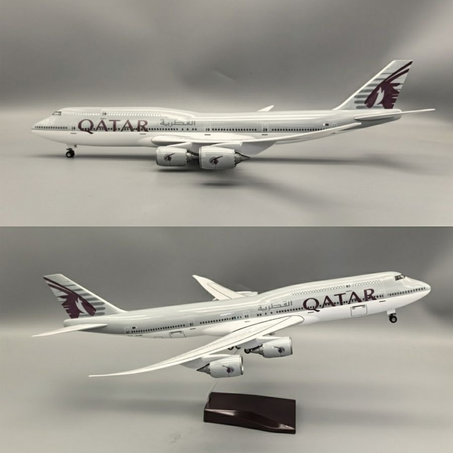 쏜다마켓(젠아워) 협력사 [해외] 카타르항공 B747-8 비행기 항공기 모형 다이캐스트 1:160