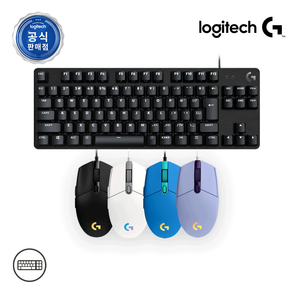 로지텍G 로지텍코리아 공식 G102 + G413 SE TKL  게이밍 세트