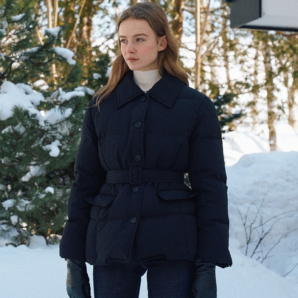 안젤로비안코 Etoile Belted Duck down