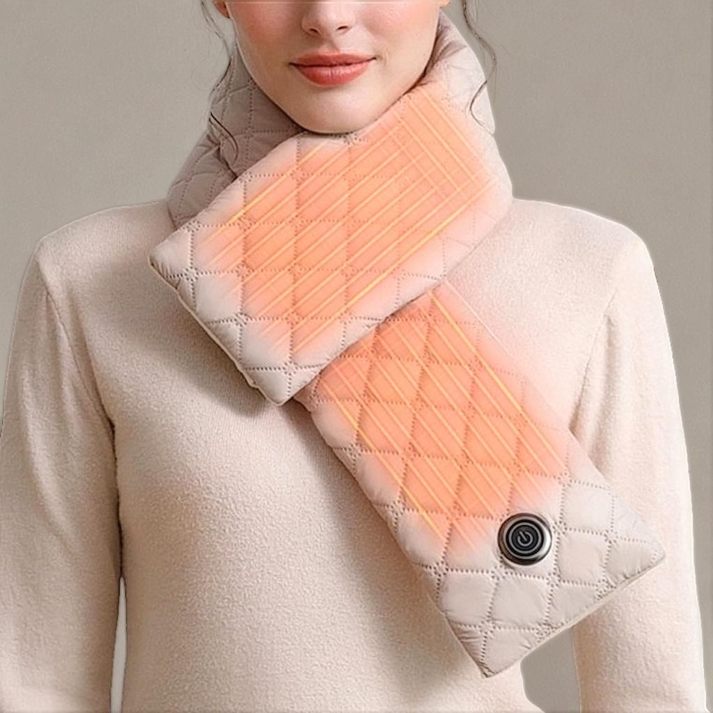 (주)리예코퍼레이션 충전식 발열 목도리 겨울 패딩 머플러 온열 넥워머