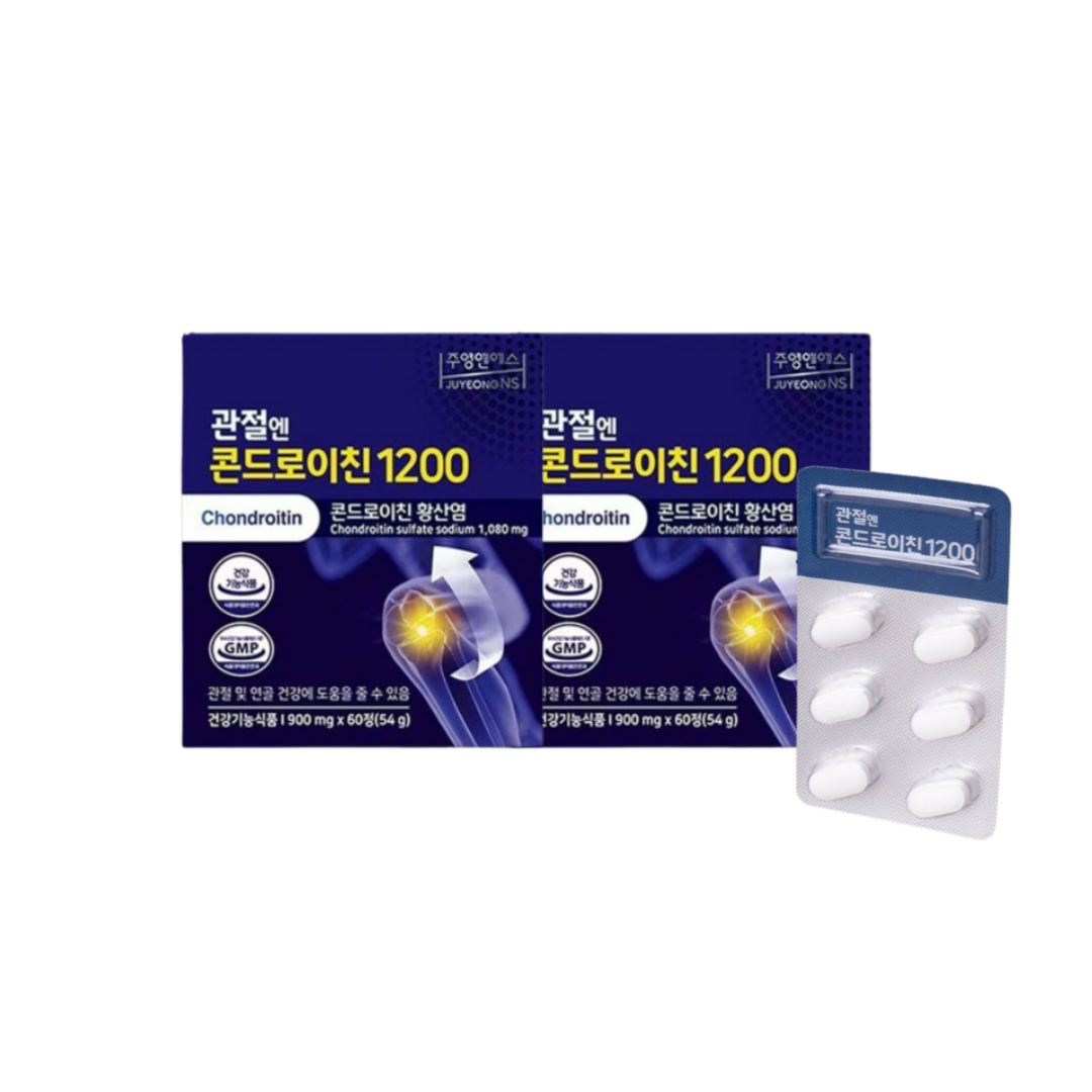 지성콘드로이친 주영엔에스 관절엔 콘드로이친1200 2박스